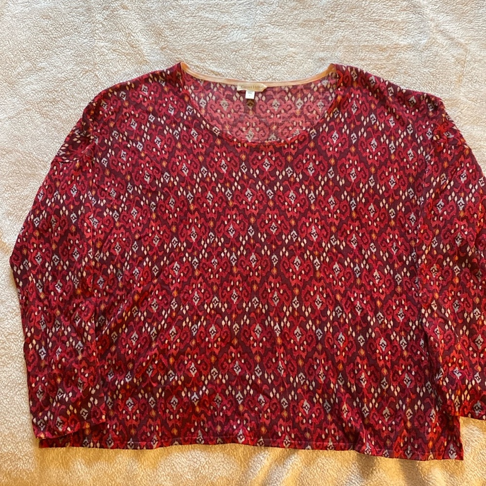 Garnet Hill Merino pullover sweater